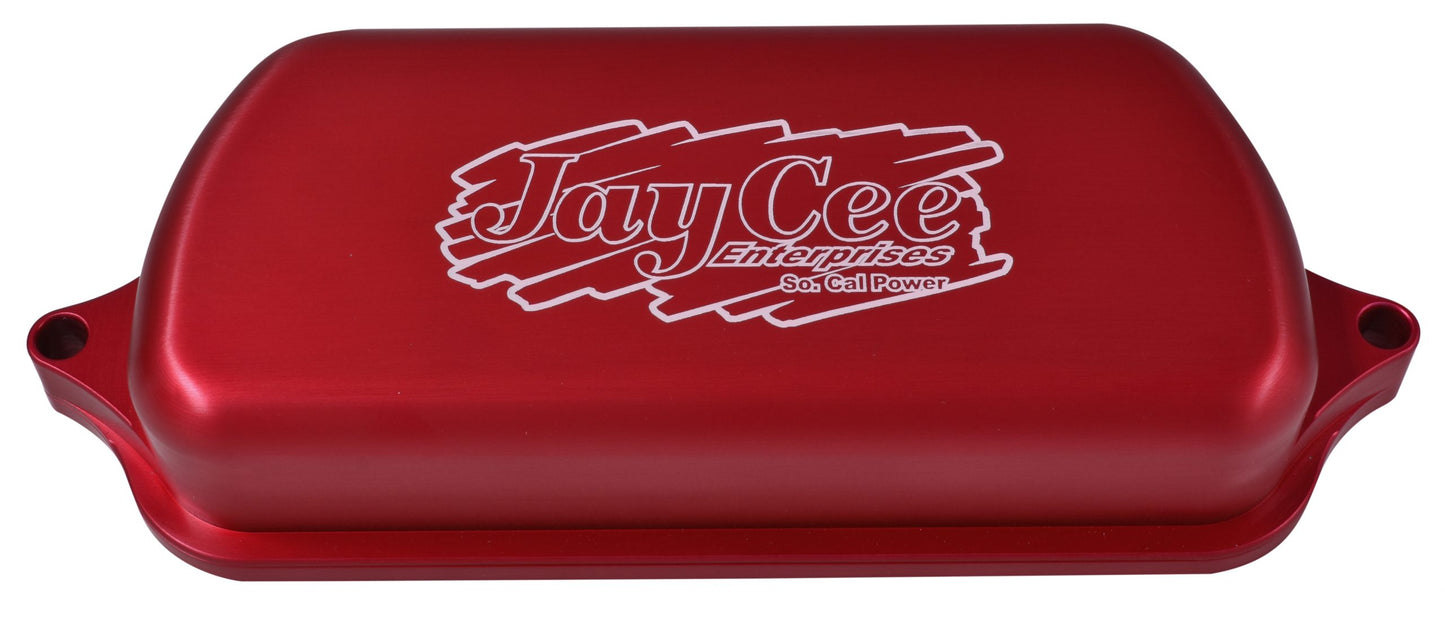 JayCee Billet Valve Covers   Red