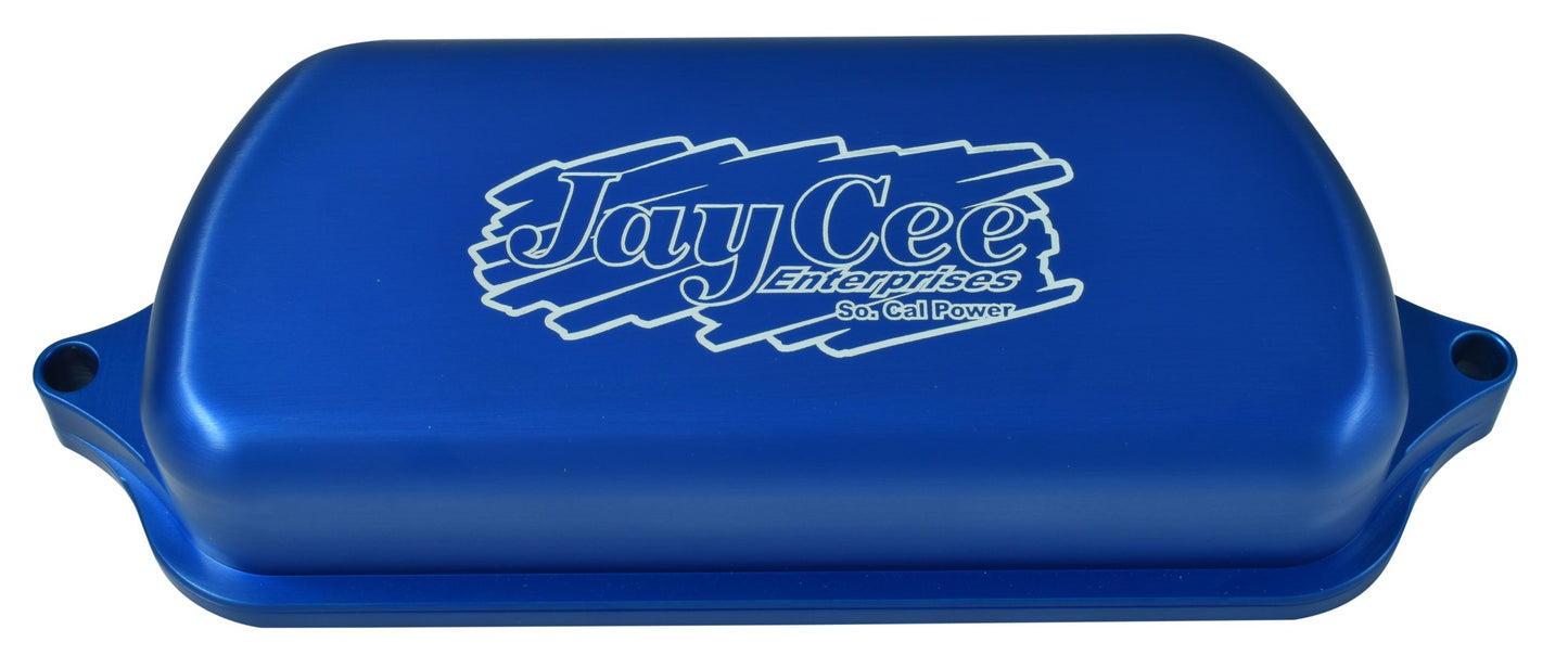 JayCee Billet Valve Covers   Blue