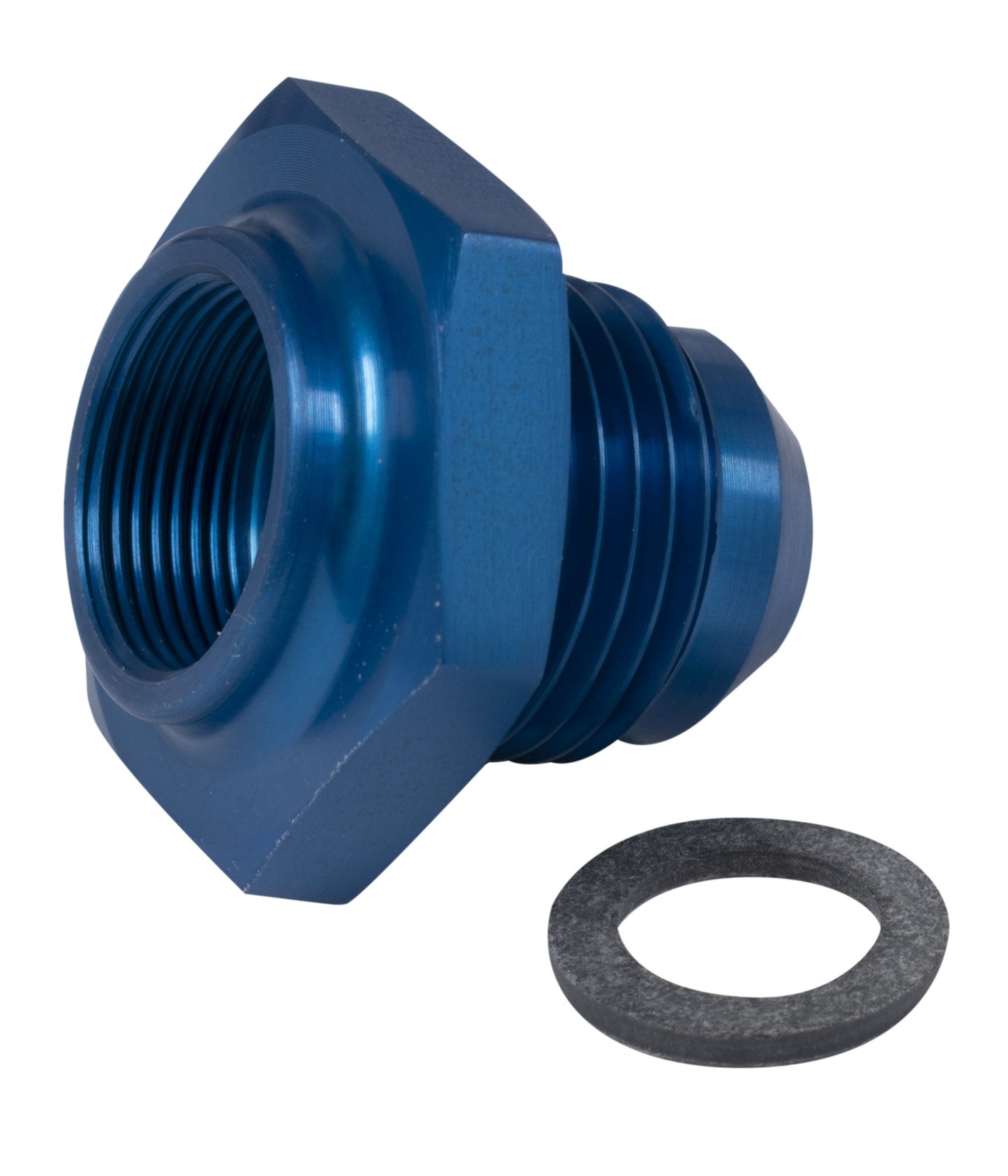 Low Profile Fuel Tank 10 Adapter   Blue