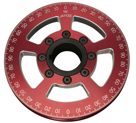 Billet 6" Street Pulley, Red