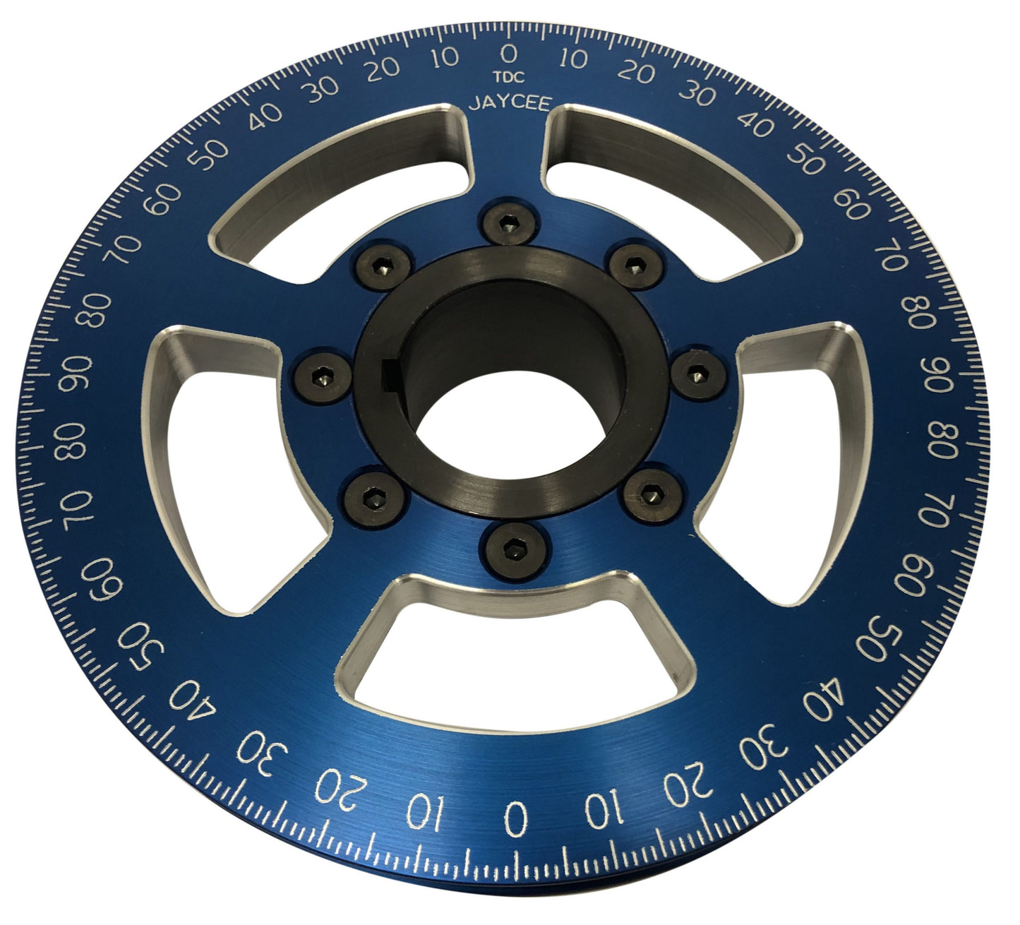 Billet 6" Street Pulley, Blue