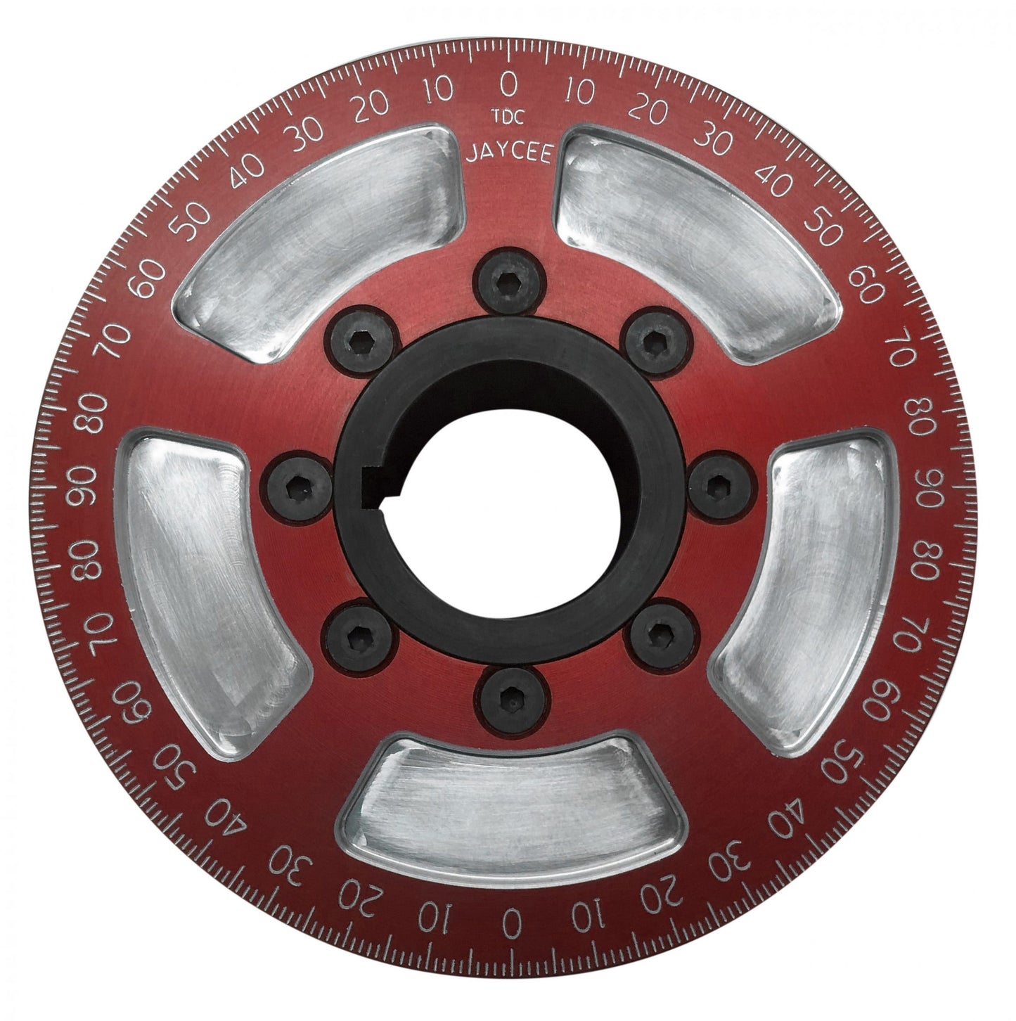 Billet 5 1/4" Street Pulley, Red Sand Seal