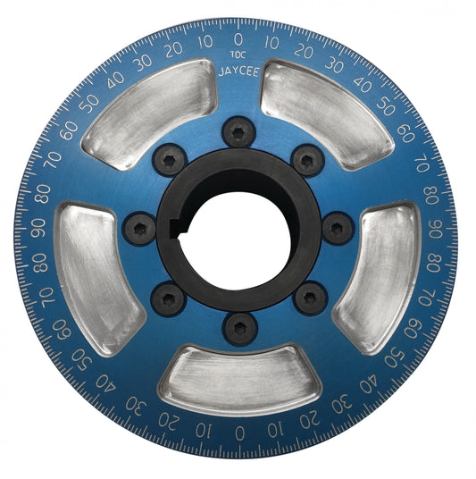 Billet 5 1/4" Street Pulley, Blue