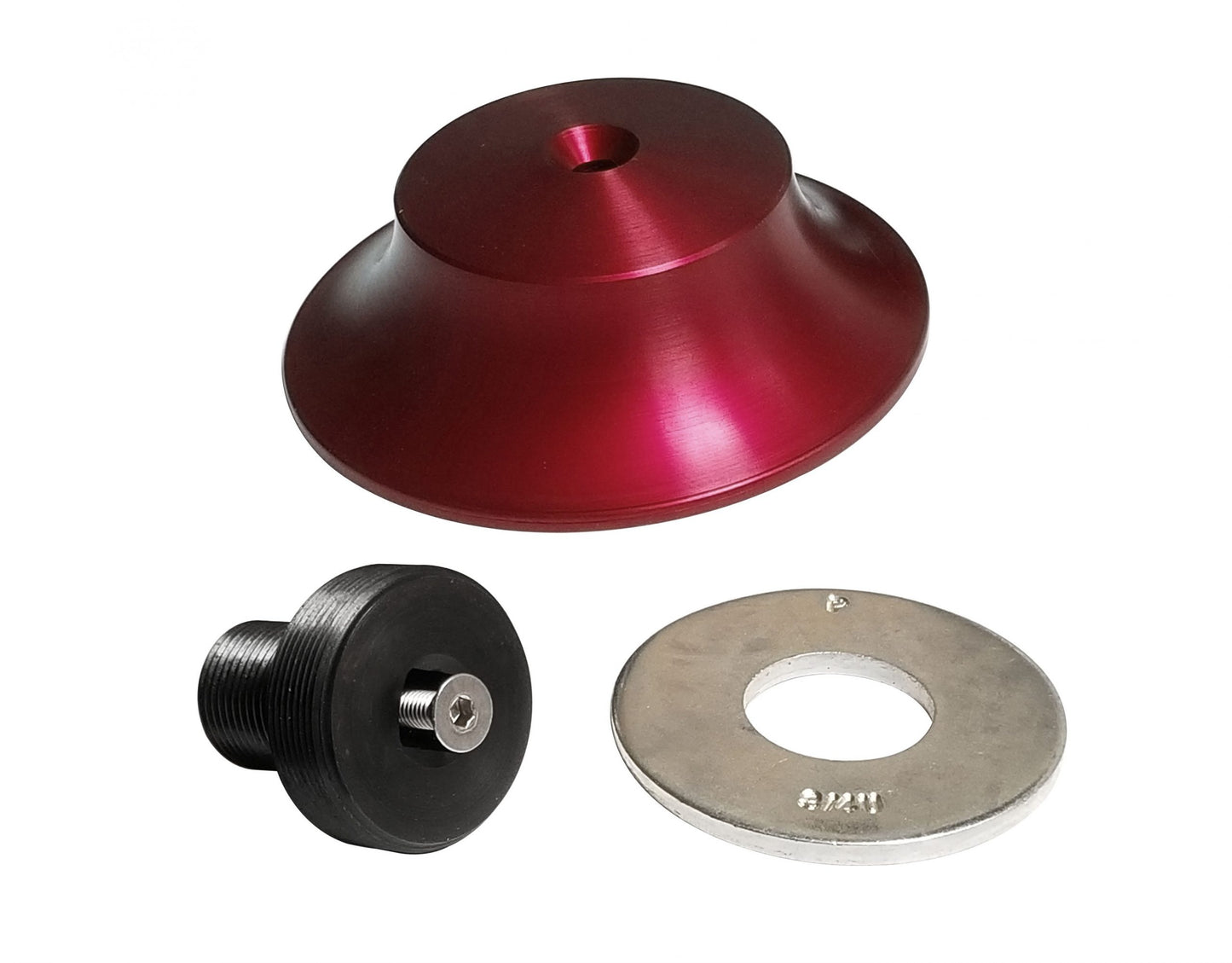 Broached Pulley Bolt with Hat, Red